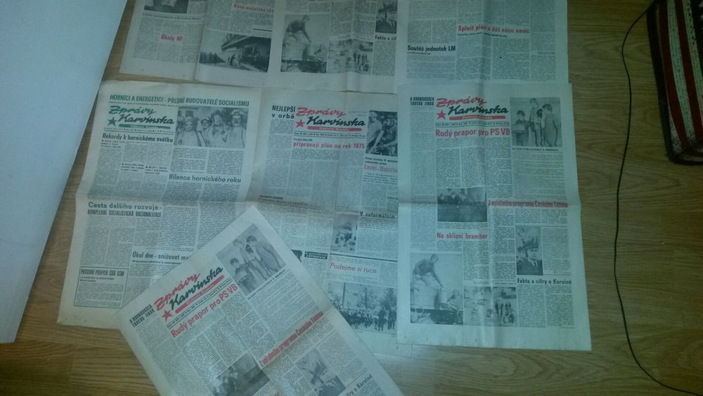 Stare gazety czeskie Sprawy Karwinska