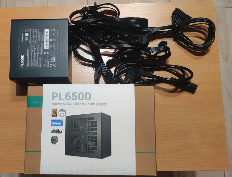 Zasilacz do komputera Deepcool PL650D 650W jak NOWY, Cichy! Gwarancja!