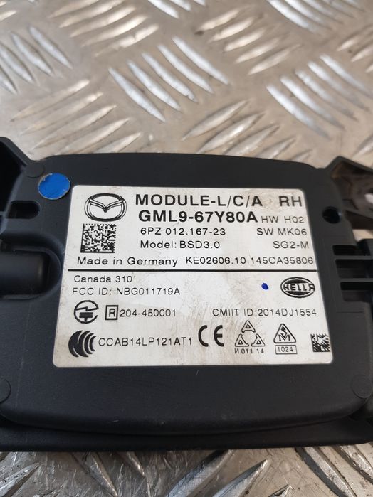 Czujnik Moduł Radar Martwego Pola Prawy Gml9-67Y80A Mazda 6 Iii Gj 15R