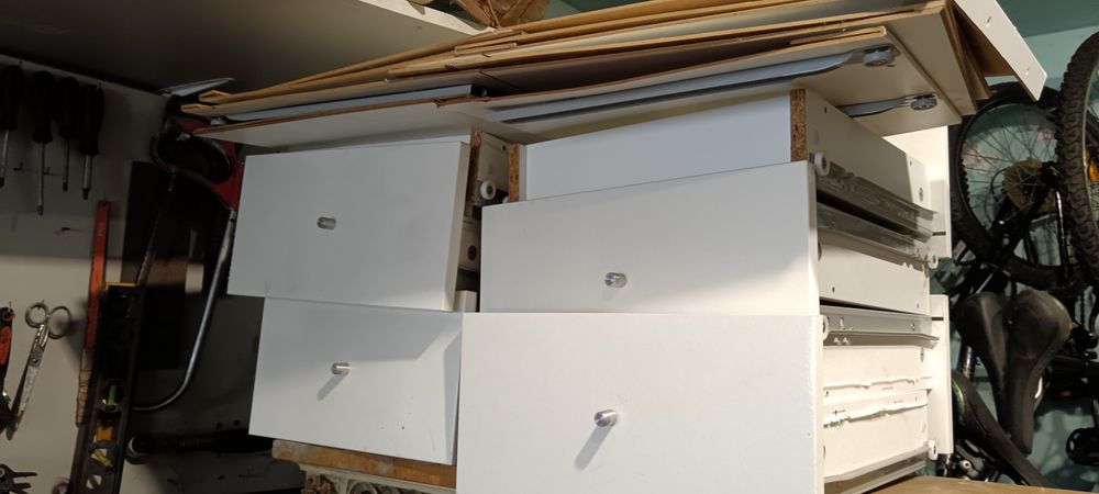 Gavetas para armário de cubos