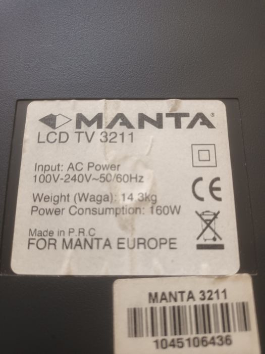 Telewizor Manta wieszany