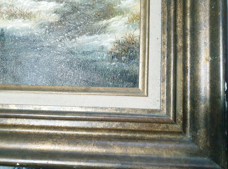 Pintura em óleo sobre tela reprodução do original de Jan Jacob Spohler