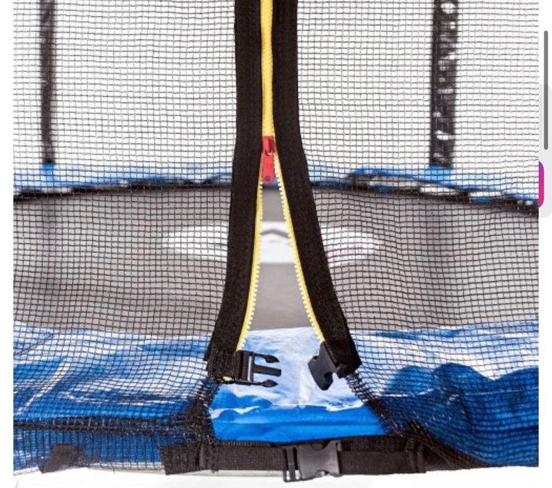 Батут дитячий з сіткою та драбинкою 140,183,312 374 см зелений +м'ячик