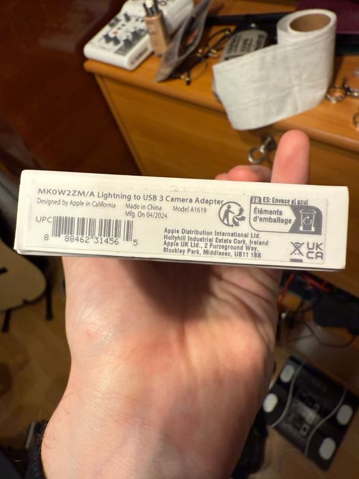 Apple Lightning to USB Adapter oryginalny Kamera / stream