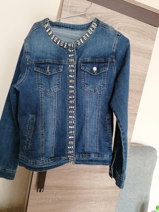 Nowa kurtka jeansowa biust 100