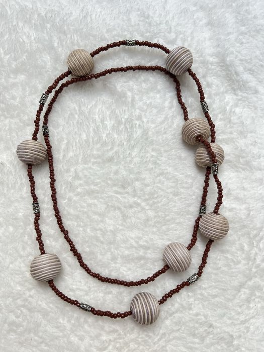 Naszyjnik korale koraliki ręcznie robiony handmade boho etno hippie 20