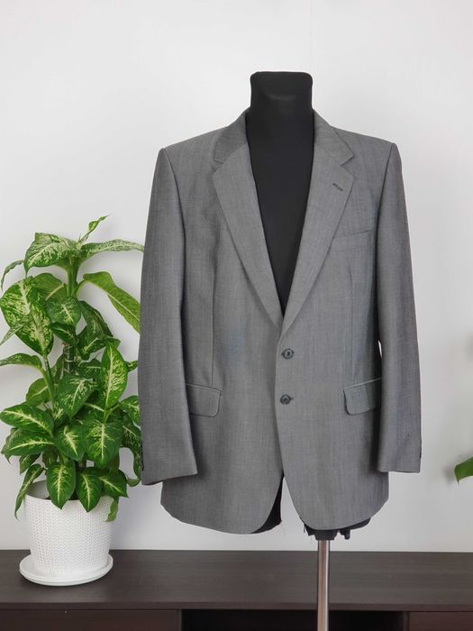 Elegancka męska szara marynarka St Michael 42 na okazje biznesowa