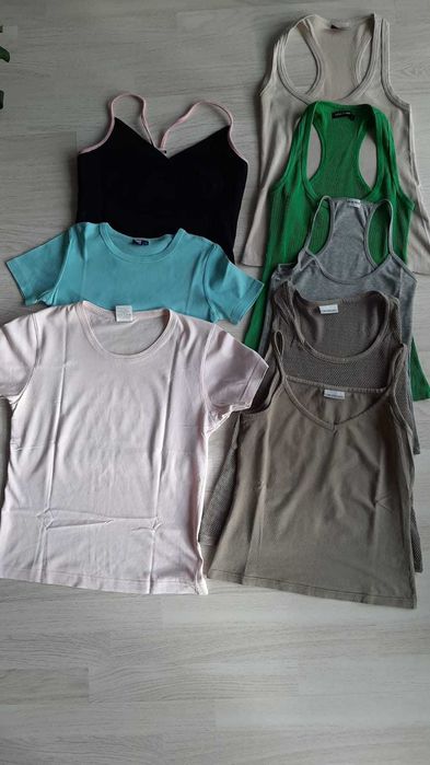 Lote 8 top desporto variados - XS / S