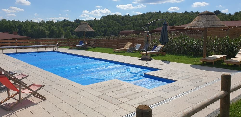 Bloczki styropianowe na basen oryginalne wzmocnione basenowe 8x4x1,5m