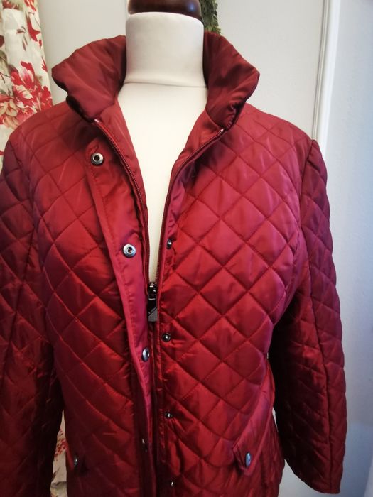 Kurtka pikowana, bordowa