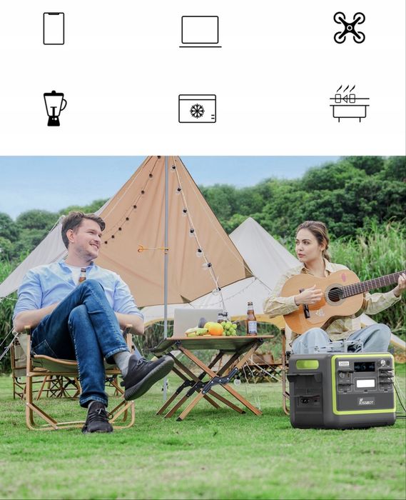 Портативна зарядна станьція FOSSiBOT F2400, 2200W/2048Wh