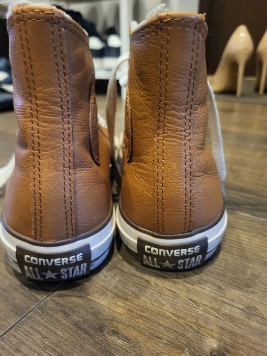 Trampki ocieplane Converse rude 37 skóra