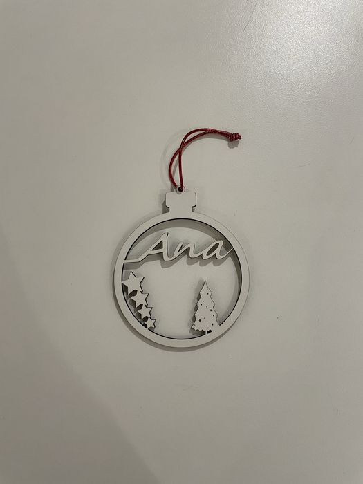 Bolas natal  gravadas a laser