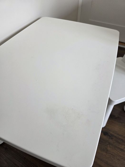 Zestaw IKEA MAMMUT – Stolik + Krzesełko | Biały | Stan Idealny!