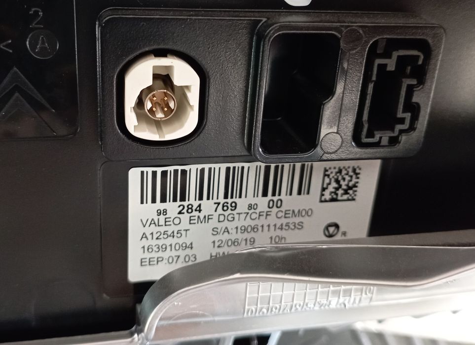 Display Navegação GPS Peugeot 308 / Citroen C3 / C4 2019 Ref. 9828476980