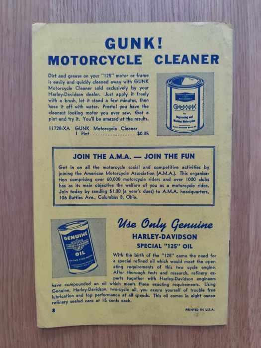 Harley Davidson Accessories model 125