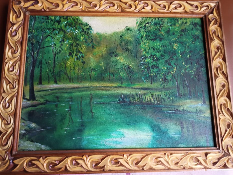 Картина маслом .