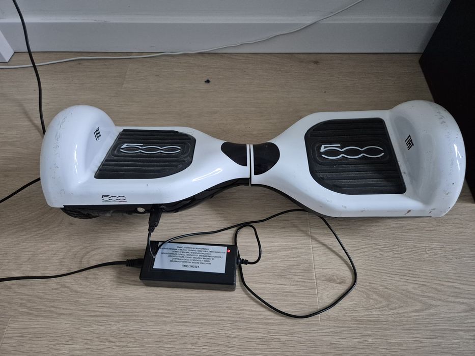 Deskorolka elektryczna Fiat 500 (Hoverboard) 6.5" + Ładowarka | OKAZJA