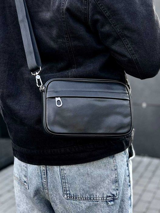 Стильна та мінімалістична шкіряна сумка