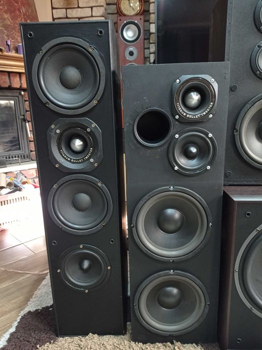 Kolumny podłogowe Magnat system 7.1 przerobione plus Subwoofer Supreme 301A zestaw
