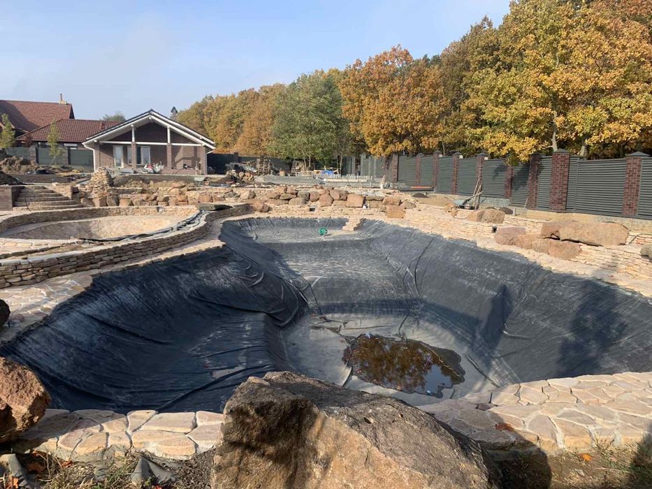 Пайка плівки. Гідроізоляція бетонної чаши басейну. ПВХ лайнер.