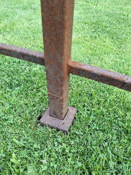 Balustrada stalowa surowa balkon taras