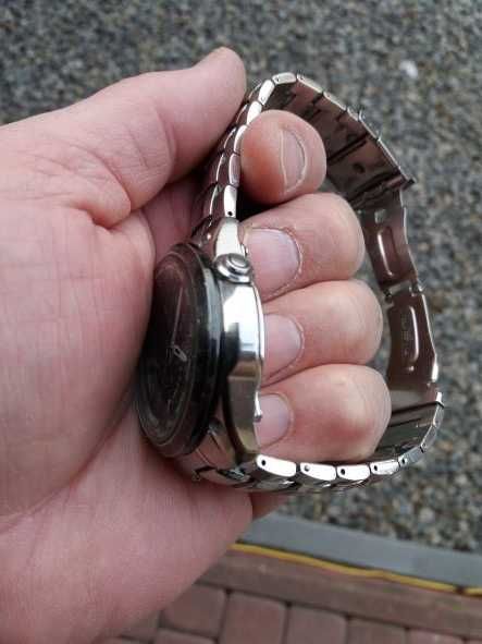 Zegarek CASIO EDIFICE duży masywny, instrukcja, pudełko.