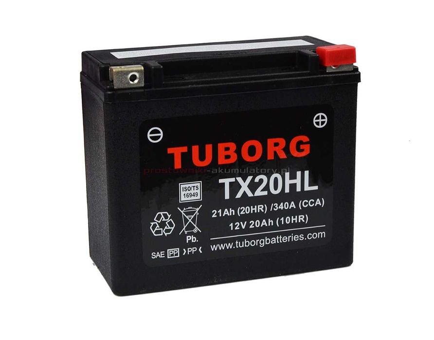 Akumulator Tuborg YTX20HL-BS TX20HL 20Ah 340A/472A Harley Bydgoszcz