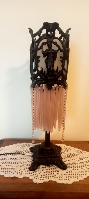 Candeeiro de teto  2 candeeiros  mesinha de cabeceira  vidro fino