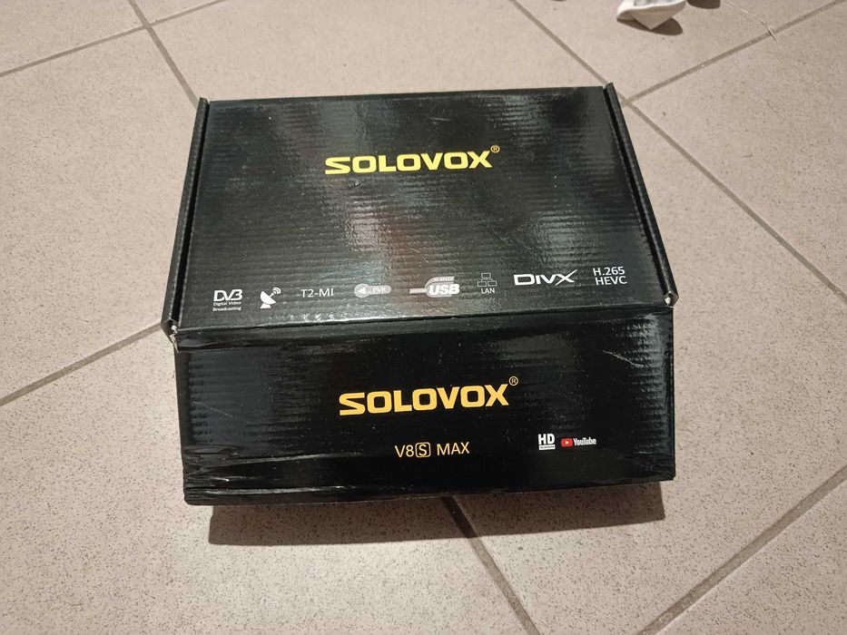 SOLOVOX V8S Max openbox dekoder satelitarny DVB-S2 HD skybox