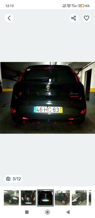 Grand Punto 1.2 Look Abarth sport edition, estimado, carro de garagem