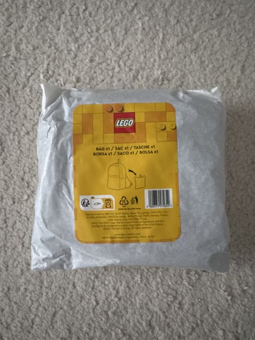 LEGO plecak składany czarny