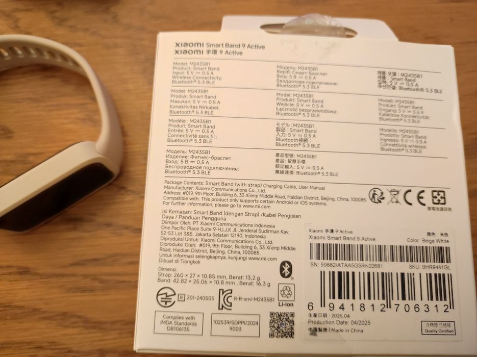 Xiaomi Smart band 9 active + gratis