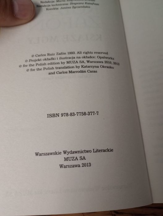 Książę Mgly. Carlos Ruiz Zafór