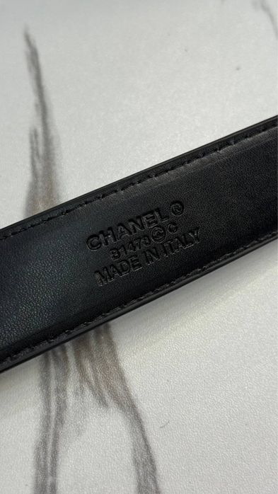 Ремінь, пояс chanel шкіряний