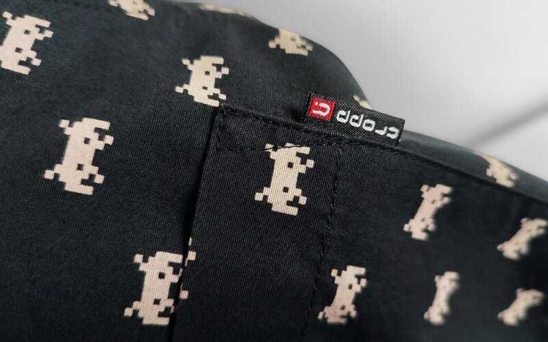 Брендовая рубашка Cropp - хлопок с принтом инопланетян Space Invaders m