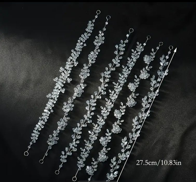 Весільний гребінець з квітами