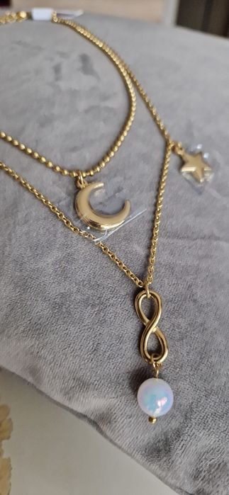 Podwójna celebrytka stal 316l