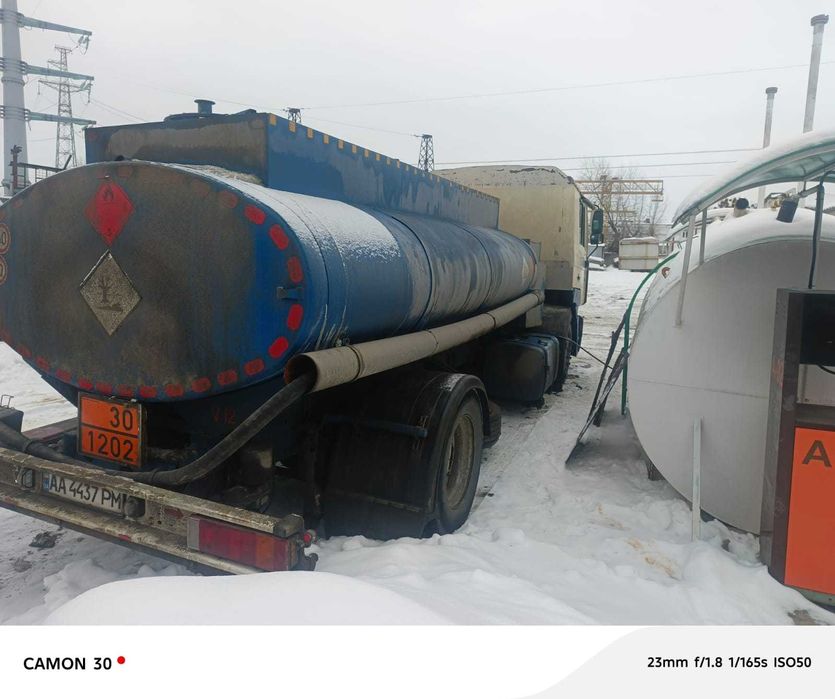 Продам бензовоз MAN 9,5м3