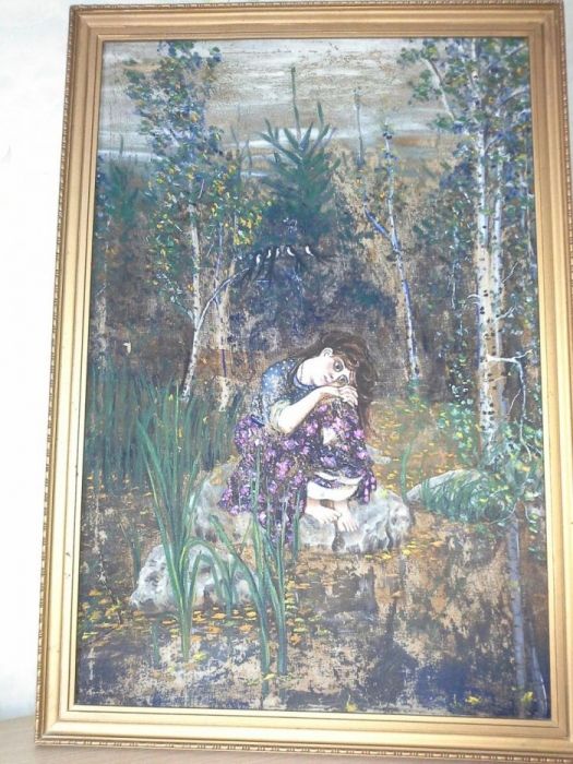 Техника на мешковинев 45*65