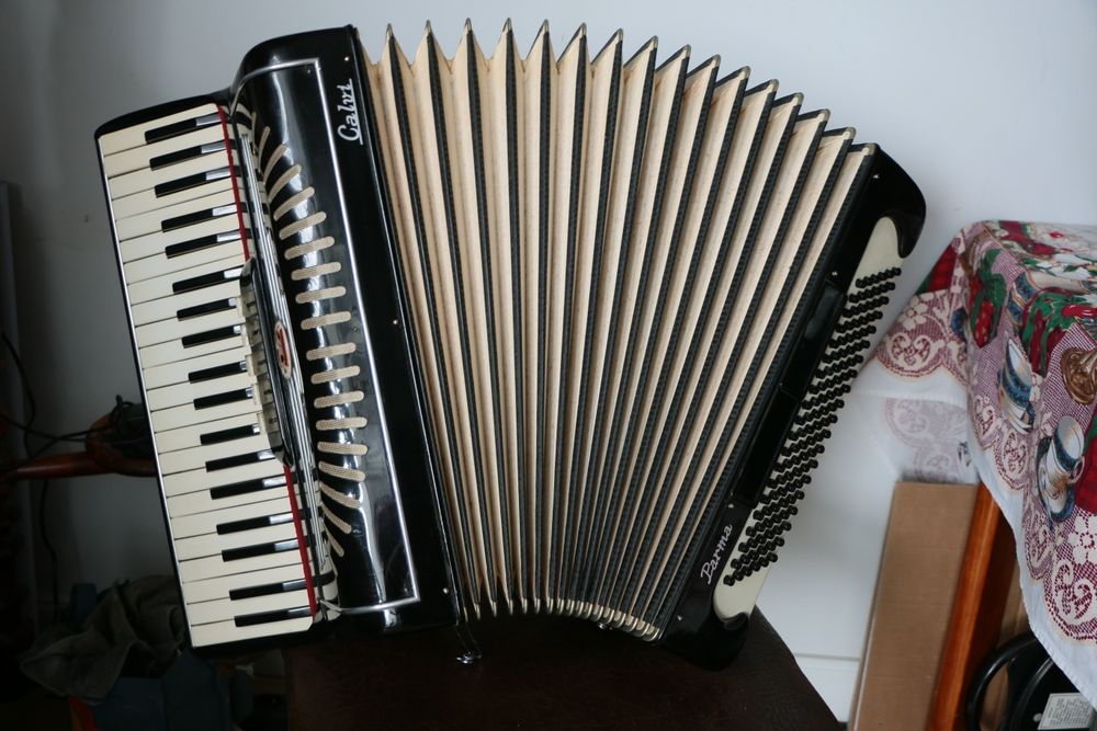 Akordeon włoski Calvi Parma 120bas, 4chóry +musette