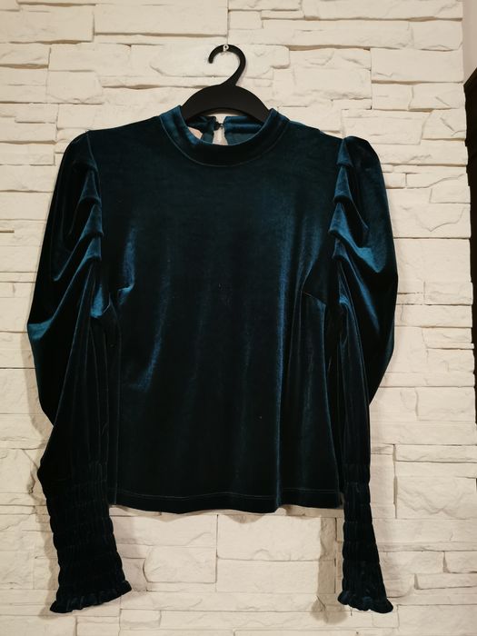 Bluzka damska welurowa