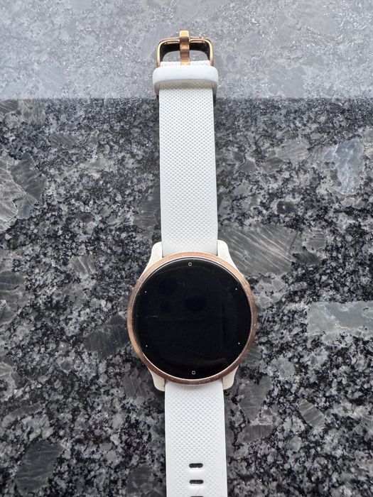 Smartwatch Garmin Venu 2s biały różowe złoto