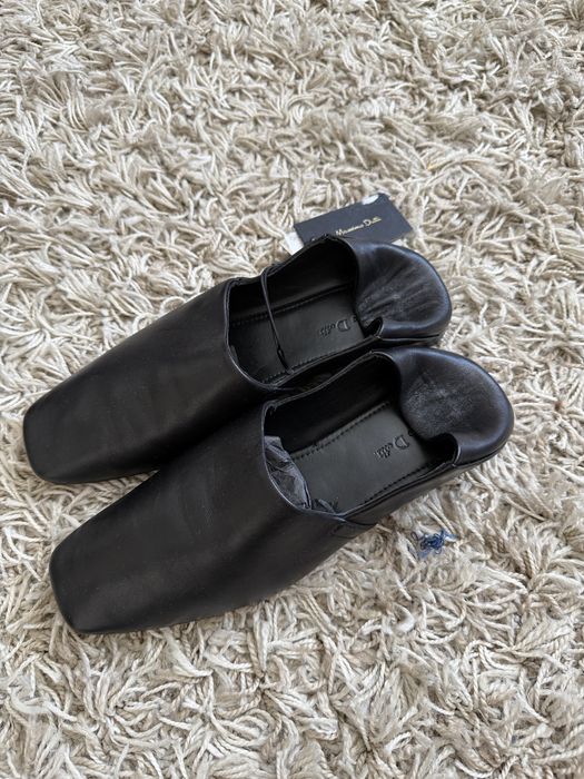 Кожаные лоферы Massimo Dutti