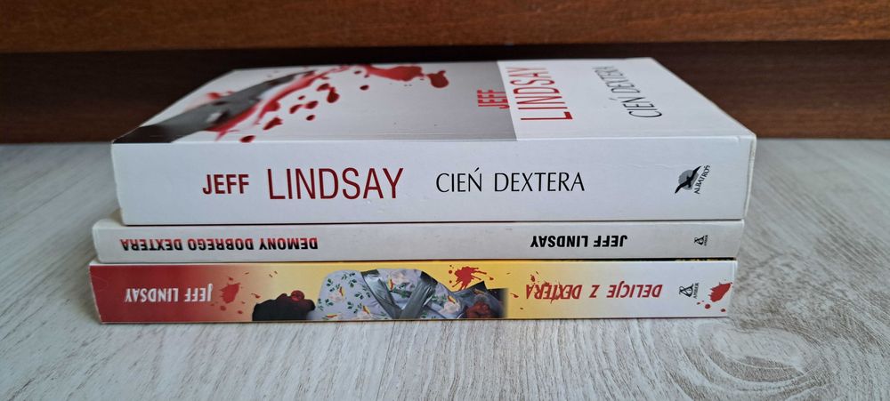 3x Jeff Lindsay Demony dobrego Dextera + Delicje z Dextera + Cień Dextera