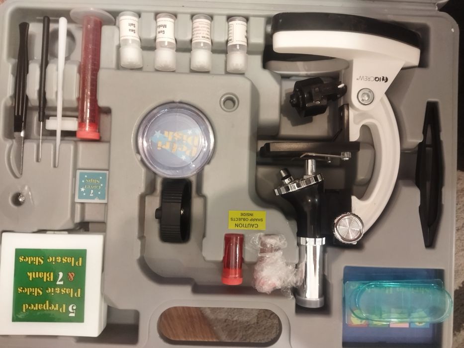 Детский микроскоп AmScope 120X-1200X в металлическом корпусе Уцінка!