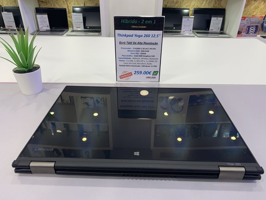 Lenovo ThinkPad Yoga 260 2 em 1 | Tenha um Portátil e um Tablet num só