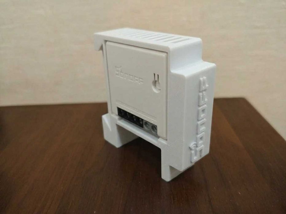 Тримач для реле Sonoff на дін рейку (Sonoff din rail holder)