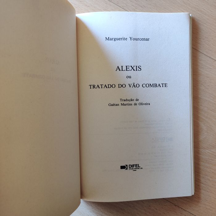 Marguerite Yourcenar - Alexis (como novo)