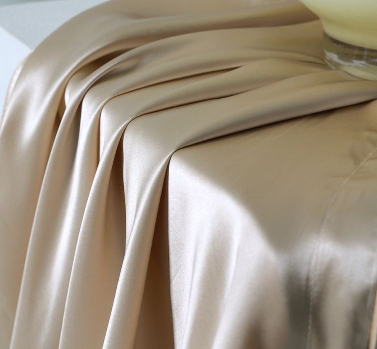 Подарочный набор из 100% натурального шелка цвета шампань